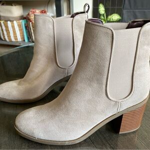 Tommy Hilfiger Cream Ankle Boots